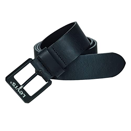 Levi's Contrast Levis Belt Cinturón, Regular Black, 95 cm Men's