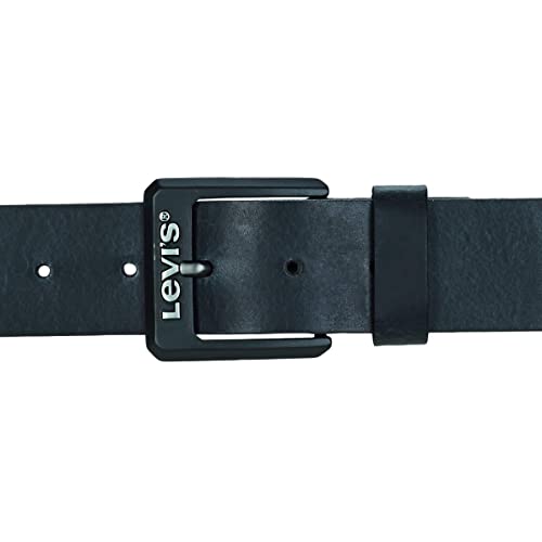 Levi's Contrast Levis Belt Cinturón, Regular Black, 95 cm Men's