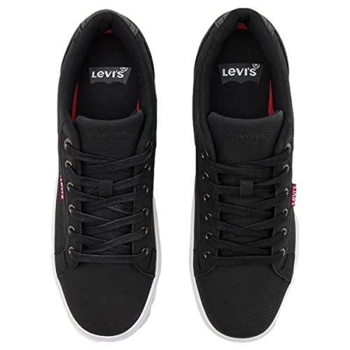 Levi's Courtright, Zapatillas Hombre, Regular Black, 43 EU