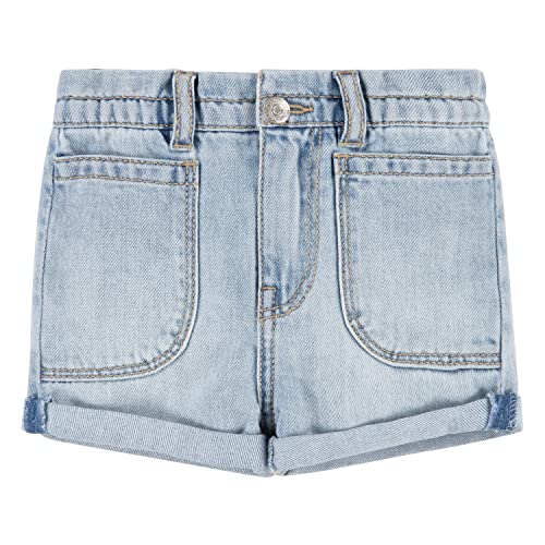 Levi's Kids Lvg paper bag pocket short Bebé-Niñas, Doubt It, 3 meses