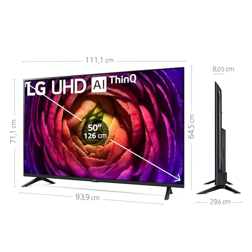 LG 50UR73006LA 50'', 4K UHD, Smart TV, HDR10, webOS23, Serie 73, Procesador Alta Potencia, Dolby Digital Plus, Alexa/Google Assistant