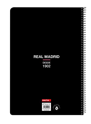 LIBRETA FOLIO 80 H. TAPAS DURAS REAL MADRID 1ª EQUIP. 20/21