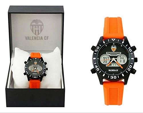 LICENCIAS Reloj ANALÓGICO Digital CADETE Valencia CF, Adultos Unisex, (Multicolor), Talla Única