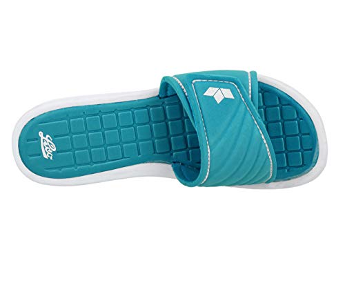 Lico Malediven, Zapatos de Playa y Piscina para Mujer, Azul (Tuerkis/Weiss), 38 EU