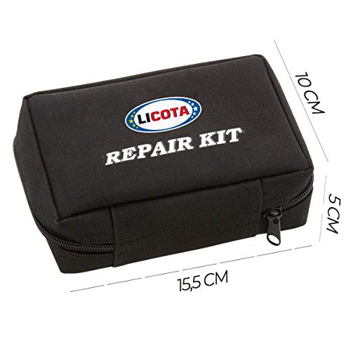 Licota ATR-7007 Kit Repara Pinchazos, Negro, Pequeña