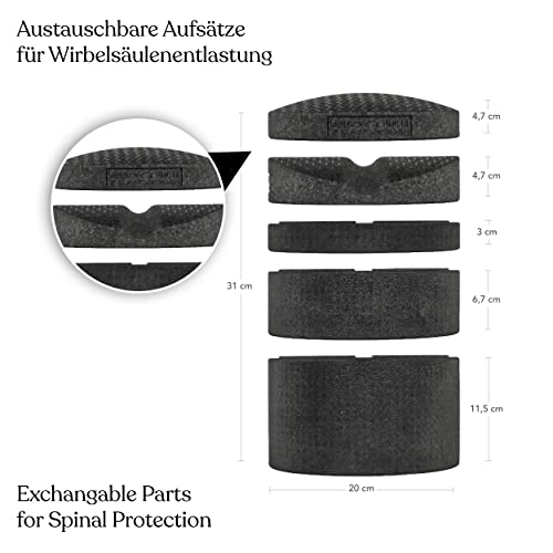 Liebscher & Bracht Espalda: espalda y pecho columna vertebral, estiramiento con alivio de la columna vertebral + regulación de altura.