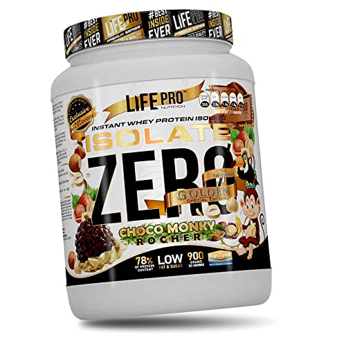 Life Pro Isolate Gourmet Edition 900g | Aislado de Suero con Sabores Espectaculares | Combate el Catabolismo y Ayuda al Mantenimiento de la Masa Muscular (Choco Monky Bombon Crocante)