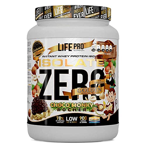 Life Pro Isolate Gourmet Edition 900g | Aislado de Suero con Sabores Espectaculares | Combate el Catabolismo y Ayuda al Mantenimiento de la Masa Muscular (Choco Monky Bombon Crocante)