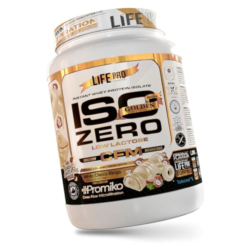 Life Pro Isolate Gourmet Edition 900g | Aislado de Suero con Sabores Espectaculares | Combate el Catabolismo y Ayuda al Mantenimiento de la Masa Muscular (White Choco Rings)