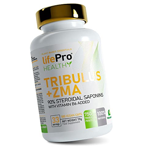 Life Pro Tribulus + ZMA 100 caps | Magnesio, Zinc y Vitamina B6 para mejorar el nivel del metabolismo energético | Con Tribulus Terrestris para aumentar el nivel de testosterona