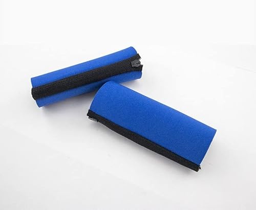 Lifeswonderful - Par de Fundas Acolchadas Azules para el Mango de la Muleta para Mayor Comodidad