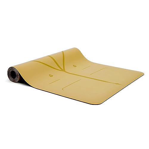 Liforme Esterilla de yoga original – Bolsa de yoga gratis, sistema de alineación patentado, agarre tipo guerrero, antideslizante, ecológica y biodegradable, resistente al sudor, larga, ancha,