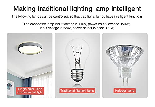 LIGHTEU, Milight Miboxer TRIAC Dimmer Module RF + PUSH Control para Lámparas Focos AC 100-240V Trailing Edge Phase Cut Dimmer TRI-C1