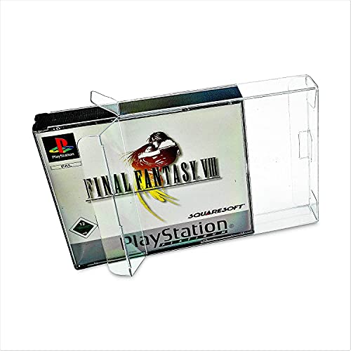 Link-e : 10 X Estuche Protector de Plastico para Caja de Doble Juego Compatible con Consola SONY Playstation - PS1