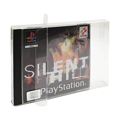 Link-e : 10 X Estuche protector de plastico para caja de juegos compatible con consolas SONY Playstation 1 - PS1