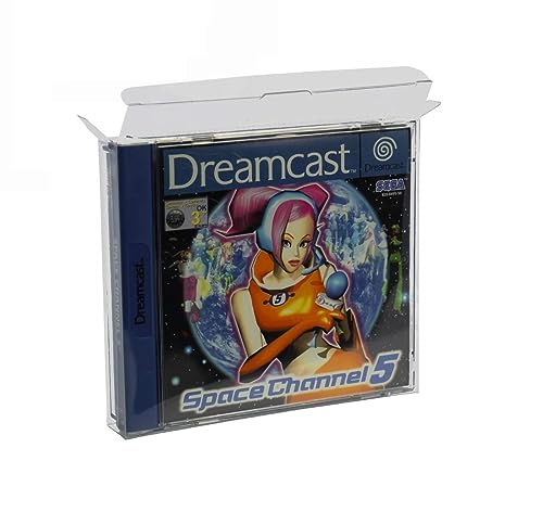 Link-e : 10 X Funda Protectora de Plastico Compatible con Caja de Juego SEGA Dreamcast Console