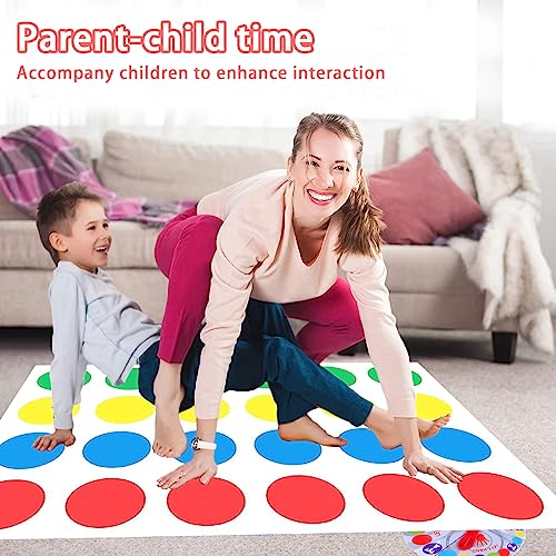 Lithyc Twister Game - Twister Juego Infantil para Niños De 6 Años En Adelante - Twister Junior para 2 Jugadores En Adelante - Juego Interactivo Divertido para La Familia