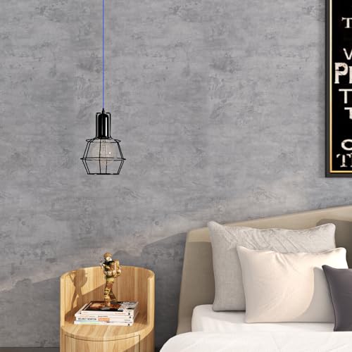 Livelynine Papel Pintado Pared Hormigon Vinilos para Muebles Vintage Gris Vinilo Adhesivo Gris Cemento Vinilos para Mesas Cocina Encimera Comedor Papel Pintado Autoadhesivo Cocina 40CMX2M