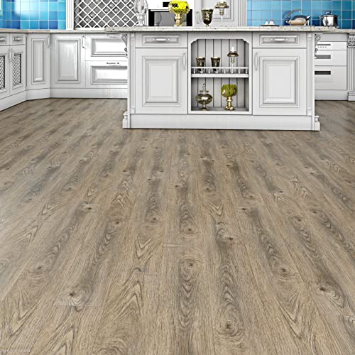 Livelynine Suelo Vinilo Baño Autoadhesivo Impermeable Vinilo Suelo Cocina 16 Piezas Vinilo Adhesivo Suelo Madera Laminado Marrón 90x15CM Suelo Vinilico Autoadhesivo Rollo Papel Pintado