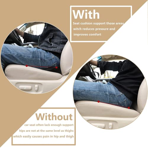 Livtribe Almohada de apoyo lumbar - Cojín de asiento de coche de espuma viscoelástica - Ciática y alivio del dolor de espalda baja, soporte de espalda para conductor (negro)