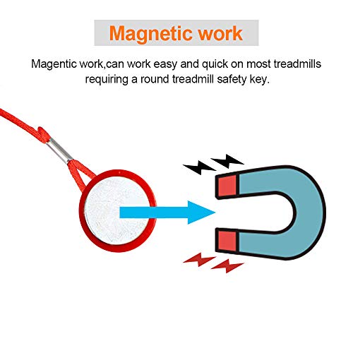 Llave de seguridad magnética universal para todas las cintas de correr NordicTrack, Proform, Image, Weslo, Reebok, Epic, Golds Gym, Freemotion y Healthrider