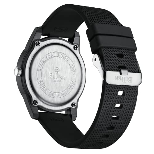 LN LENQIN Reloj de Cuarzo Analógico para Hombre Reloj Resistente al Agua 30M Relojes de Pulsera Casuales de Negocios de Moda con Fecha Banda de Silicona Luminosa