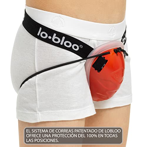 lobloo AEROFIT Kids Coquilla Protectora Atlética Patentada para Deportes Que se practican de pie como el Boxeo Tailandés, Karate, Hockey, Béisbol. Talla niño 7-12 años