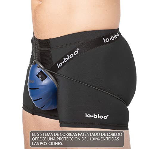 lobloo Free Male Coquilla Protectora Atlética Patentada para Deportes Que se practican de pie como Kick Boxing, MTB, BMX, Cricket, Hockey, Béisbol, Fútbol. Talla Hombre +13 años