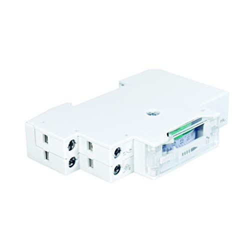 LogiLink ET0009 ET0009-DIN-RAIL - Temporizador con Temporizador mecánico para Cambiar fácilmente por Ejemplo Luces de neón, Calentadores de Agua, linternas, Sistemas de riego, etc, protección IP20