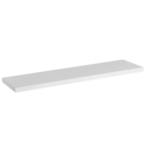 LOLAhome Estante de Pared Flotante de Madera MDF Blanco de 120x23 cm