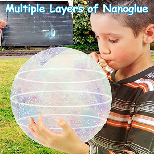 lomonmen Nano Tape Bubbles Kit, Magic Plastic Bubble Ball, Nano Tape Elastic Bubble DIY Craft Kit Versátil cinta de doble cara para los favores de los niños y juguetes fidget (Blanco)