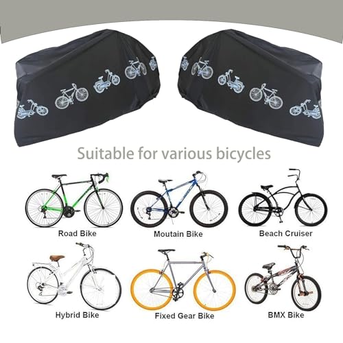 Lona impermeable para bicicleta, impermeable, funda protectora para bicicletas, cubierta para bicicleta, cubierta para bicicleta, cubierta para almacenamiento exterior, protección UV para bicicleta de