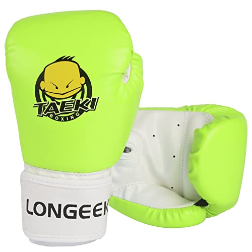 Longeek Guantes de Boxeo para niños 4oz Junior Cartoon Sparring Punchbag, Guantes de Entrenamiento de Boxeo, Guantes de Lucha de Boxeo para niños de 3 a 10 años