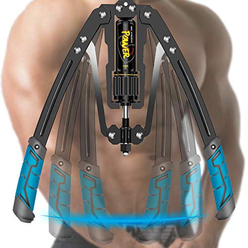 longziming Máquina de entrenamiento profesional de doble muelle para ejercicios de brazos y manos, fuerza ajustable, para entrenamiento de pecho, antebrazos, presión hidráulica de 10 a 200 kg