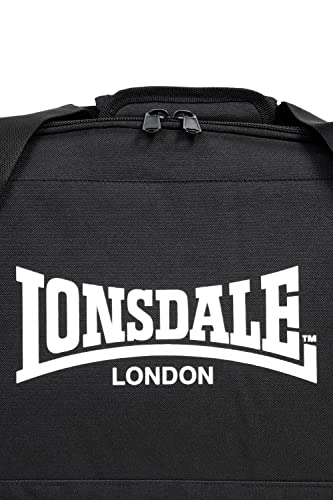 Lonsdale SYSTON 113736 - Bolsa de Deporte (30 L), Color Negro y Blanco, Blanco/Negro, 30 L, Bolsa de Deporte