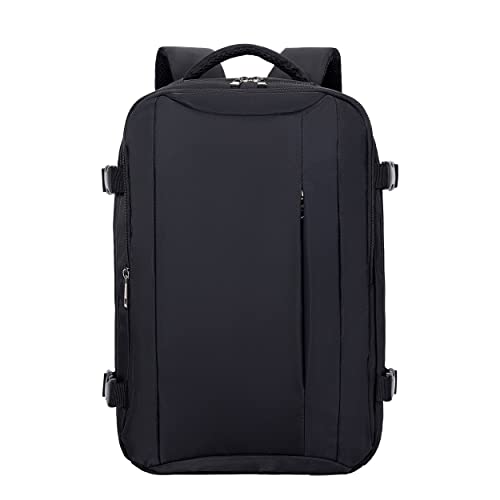 Lossga Mochila Viaje Cabina Avion 40x20x25 para Ryanair Travel Backpack Mochila Maleta Equipaje de Mano Mochilas Viagem Bolsa Viaje Ryanair Hombre Mujer, Negra