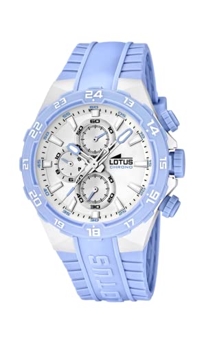 LOTUS Reloj Hombre 15800/9 Outlet Caja de Caucho Correa de Caucho Azul