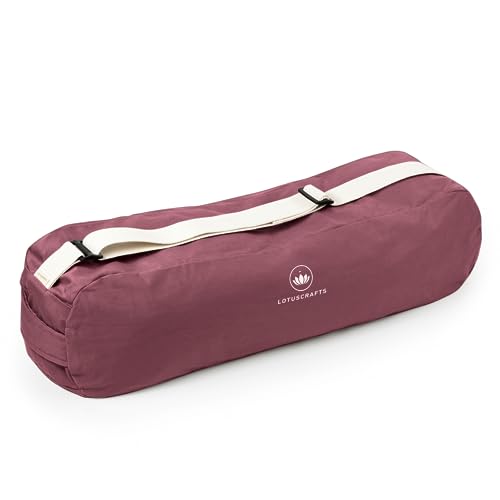 Lotuscrafts Bolsa Yoga para Esterilla PUNE - Justa y Ecológica - Funda Esterilla Yoga - Bolsa Esterilla Yoga - Bolsa para Esterilla De Yoga y Accesorios Yoga - Yoga Mat Bag