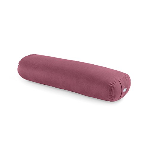 Lotuscrafts Bolster Yoga Rectangular para Yin Yoga - Relleno de Kapok - Cubierta en Algodon Lavable - Cojin Yoga Restaurativo - Bolster Yoga Kapok - Bolster Yoga Algodon