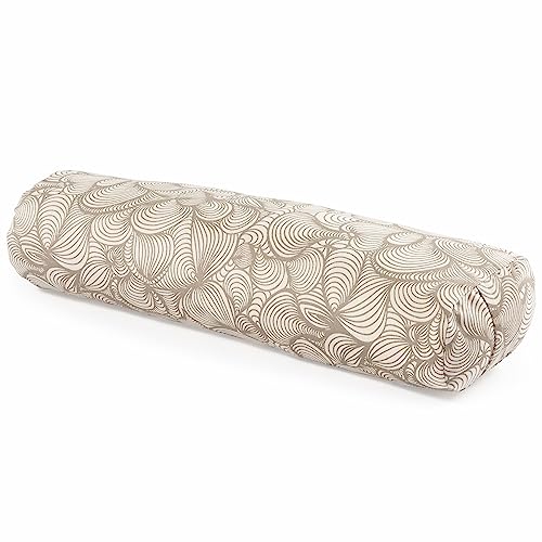 Lotuscrafts Cojín de Yoga para Yin Yoga - Cojín de Yoga con Relleno de Kapok - Funda de Algodón Lavable - Almohada de Yoga Grande para Yoga Restaurativo (Edición Especial)