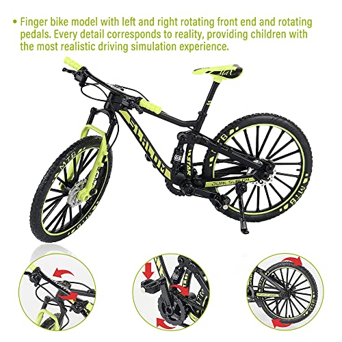 Lotvic Modelo de Bicicleta, Mini Bike Finger Bike, Mini Bicicleta de Juguete, Mini Bicicleta de Montaña, Bicicleta en Miniatura, Bicicleta Decorativa, para los Amantes de la Bicicleta