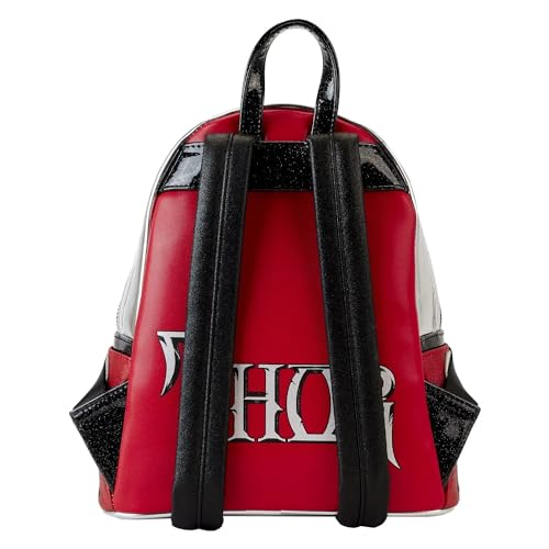 Loungefly Marvel Shine Thor - Mini mochila para mujer con doble correa para el hombro, Negro -, Talla única, Mini mochila