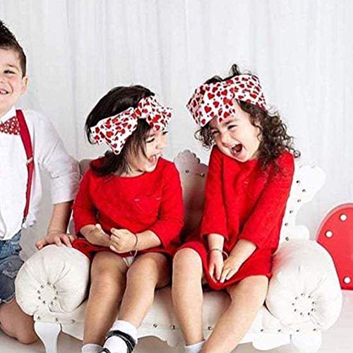 LovePlz Dulce Niños Corazón Sandía Estampado Floral Arco Diadema Banda Para El Cabello Accesorio Para Bebés Niñas Recién Nacidos Niños Pequeños Niños Arco iris#