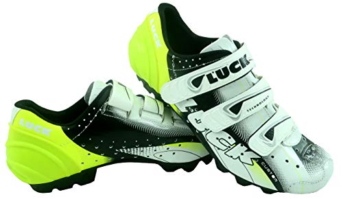 Luck Extreme 3.0 MTB Zapatillas de Ciclismo, Adultos Unisex, Amarillo, 40 EU