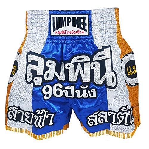 Lumpinee LUM-001 - Pantalones cortos de boxeo para Muay Thai, talla XL