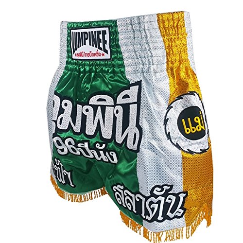 Lumpinee Muay Thai Kick Boxing Pantalones Boxeo Tailandes LUM-022 Talla M