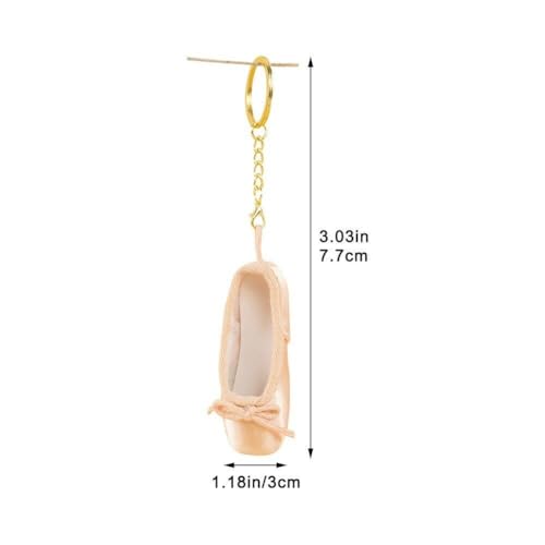 Luxylei Mini Zapatos De Punta De Satén Llavero Zapato De Ballet Llavero Accesorios De Ballet Encanto Cadena Bolsa Colgante Regalo De Ballet