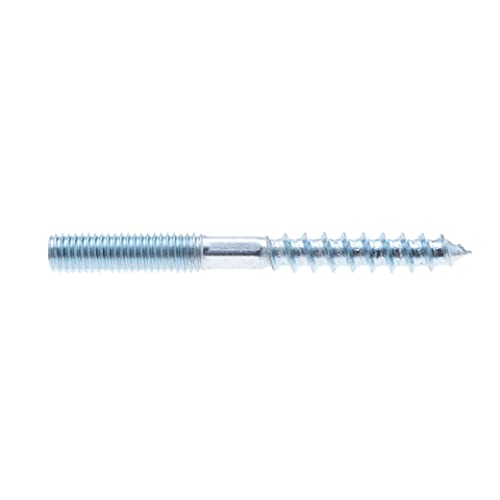 M10x80mm Pernos de Suspensión Torx, Tornillos de Doble Roscados, Pasadores Roscados, Sujetador con Hexagonal y T25, Tornillo de Pared, Zincado Perno Métrico y Tornillo para madera (10 piezas)