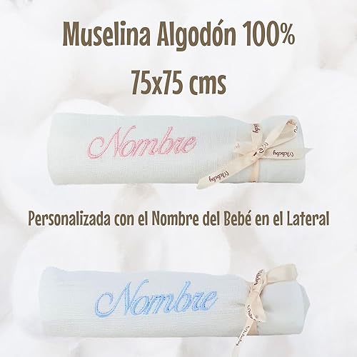 Mababyshop Happy Animals Deluxe, Cesta Regalo Bebé, Canastilla Personalizada para Recién Nacido con Mantay Peluche, Chupete Personalizado y Cosas para Bebes (Ovejita Rosa)