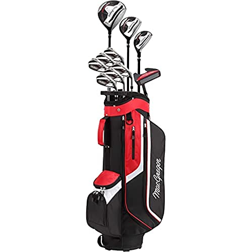 MacGregor CG3000 Juegos completos de Palos de Golf, Men's, Negro/Rojo, Mens de la Mano Derecha